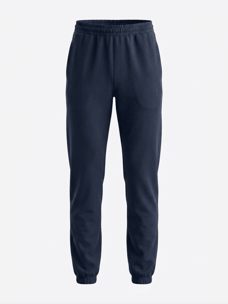 CLOSED HEM SWEAT PANTS-NAVY