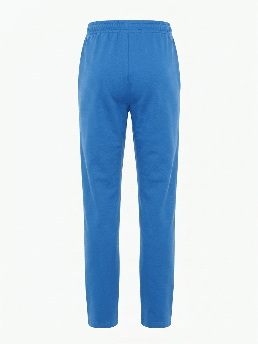 OPEN HEM SWEAT PANTS-BLUE