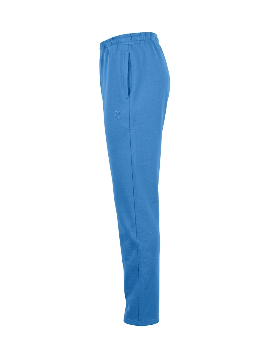 OPEN HEM SWEAT PANTS-BLUE