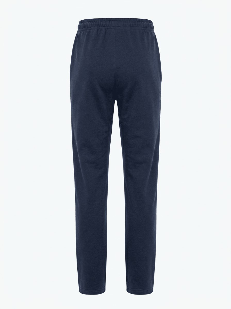 OPEN HEM SWEAT PANTS-NAVY