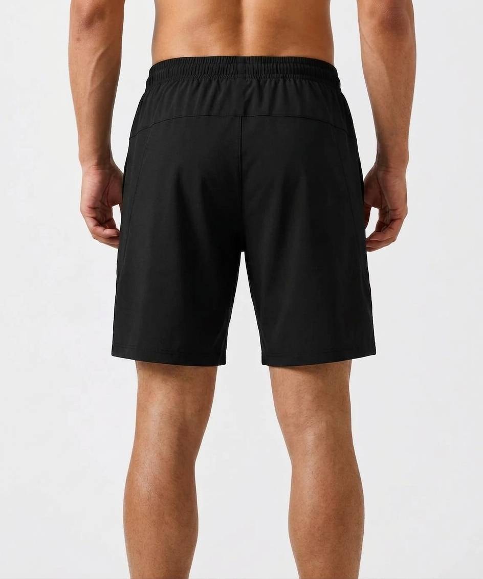 VICTORY WOVEN SHORTS-BLACK
