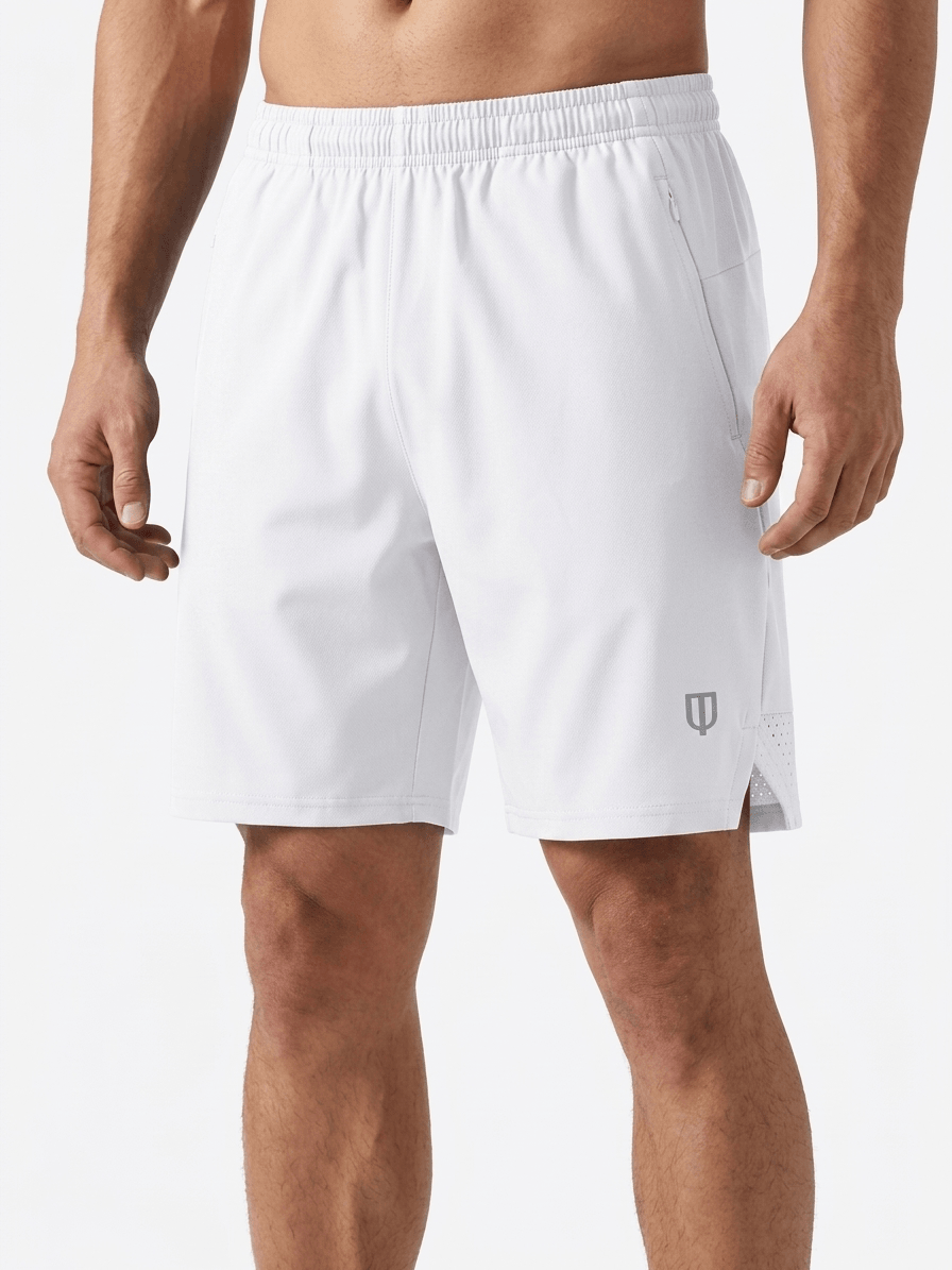 VICTORY WOVEN SHORTS-WHITE