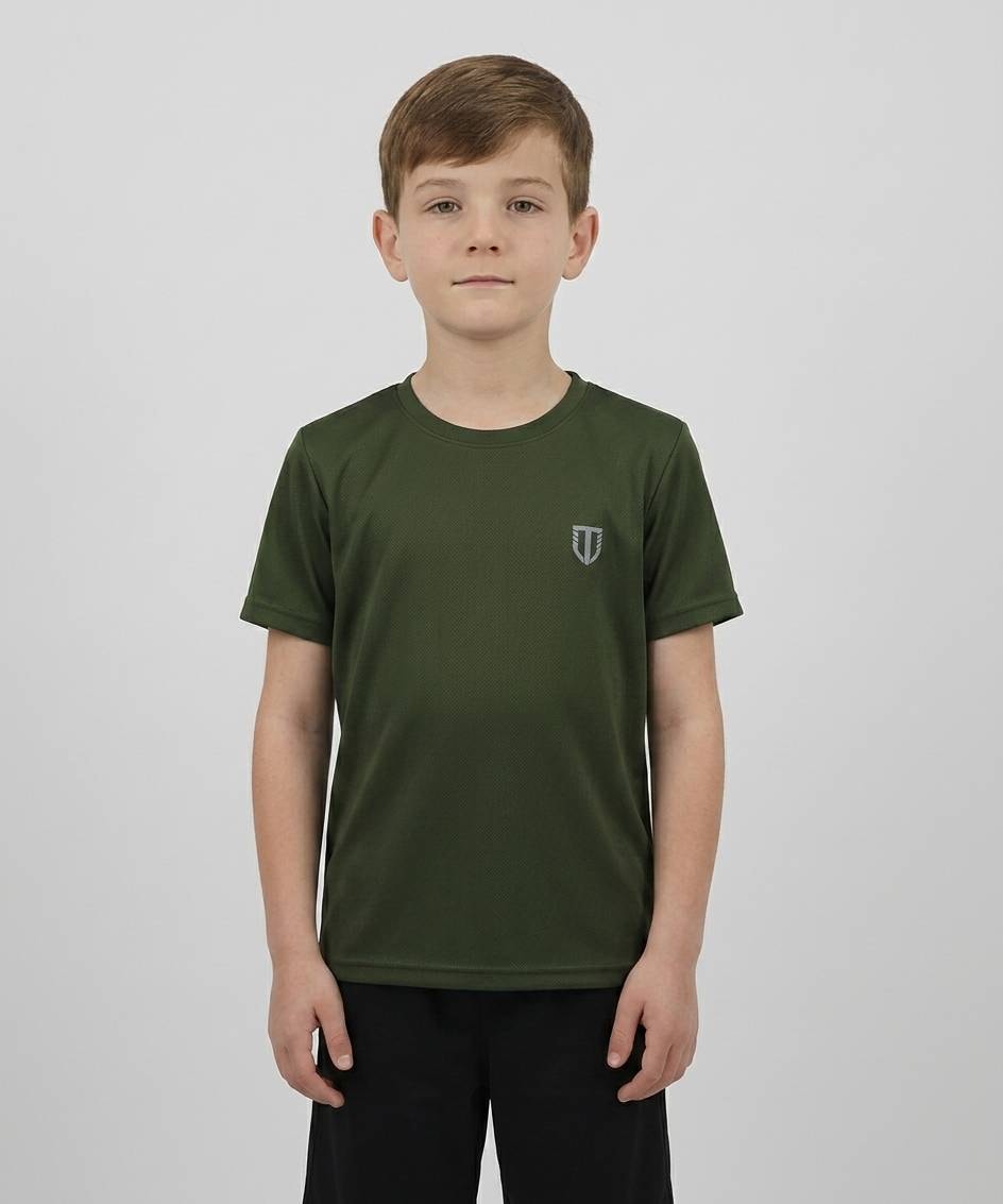 JUNIOR ADI SS TSHIRTS-OLIVES