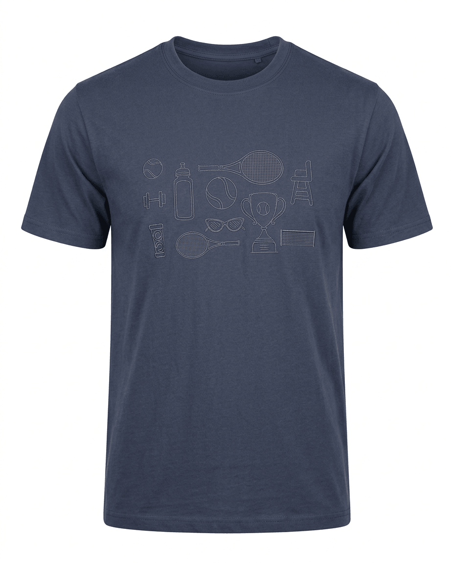 TENNIS ICONS SS TSHIRTS-NAVY