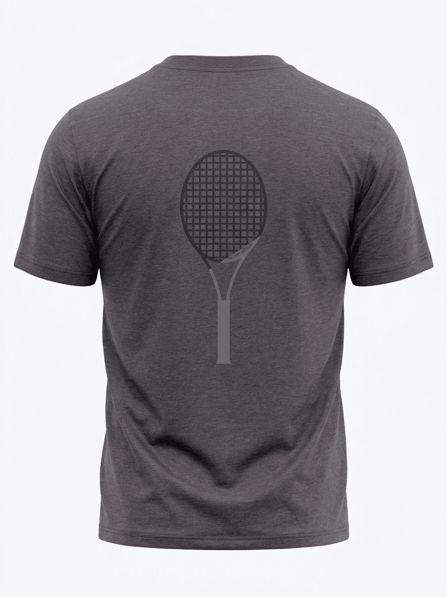 TENNIS RACKET SS TSHIRTS-ANTHRACITE