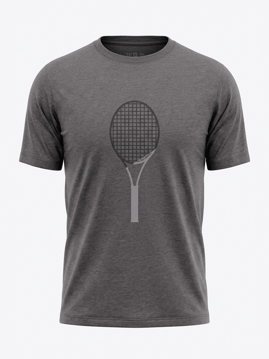 TENNIS RACKET SS TSHIRTS-ANTHRACITE