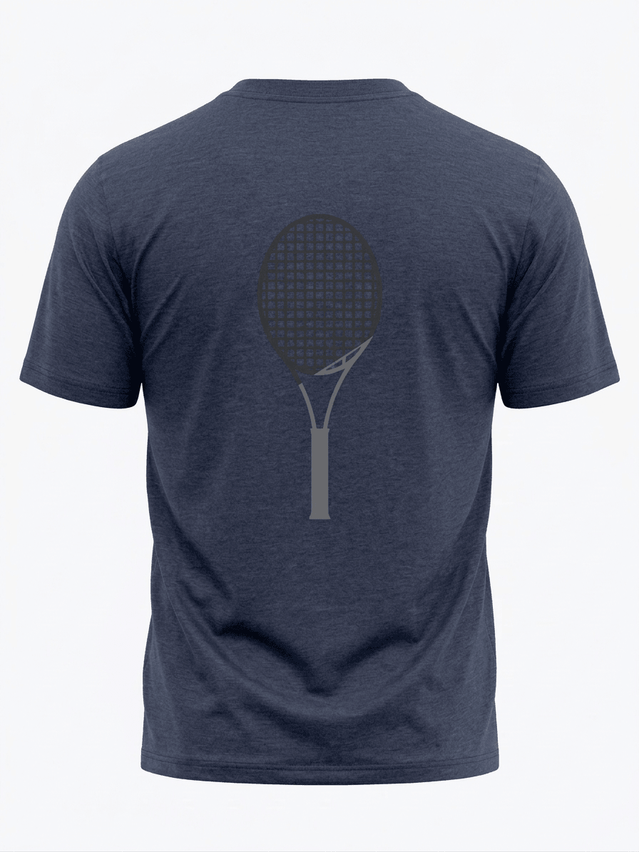 TENNIS RACKET SS TSHIRTS-NAVY