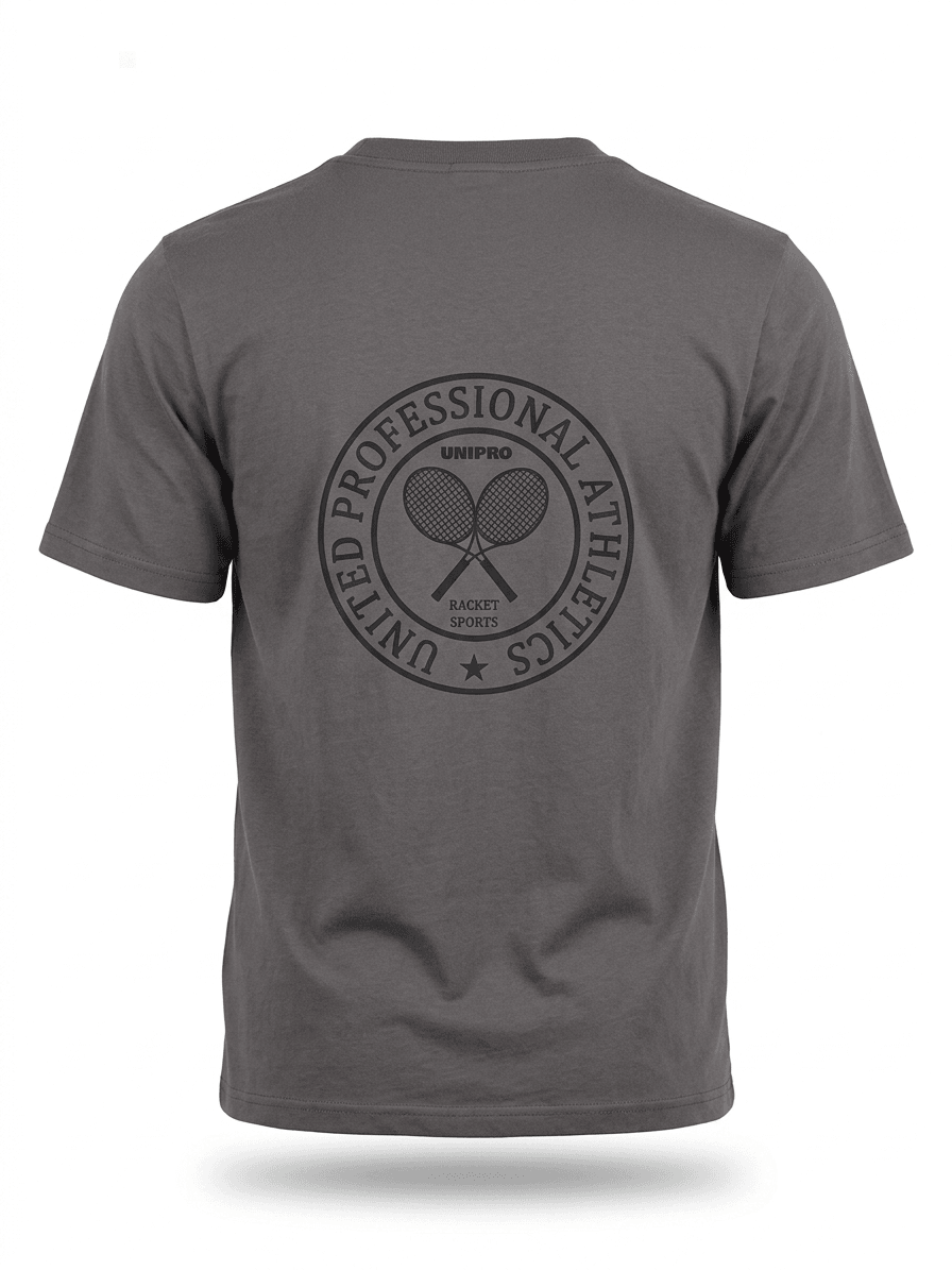 TENNIS CIRCLE LOGO SS TSHIRTS-ANTHRACITE