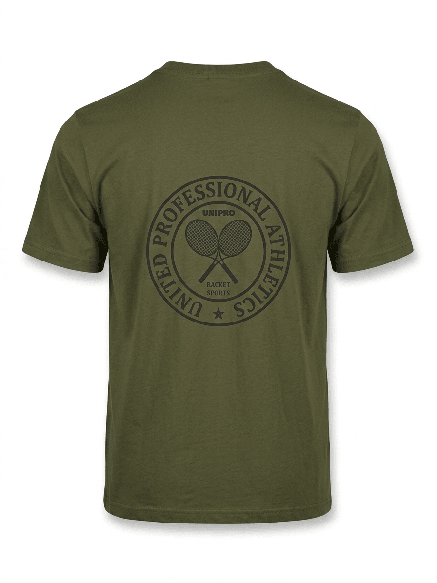 TENNIS CIRCLE LOGO SS TSHIRTS-DARK GREEN