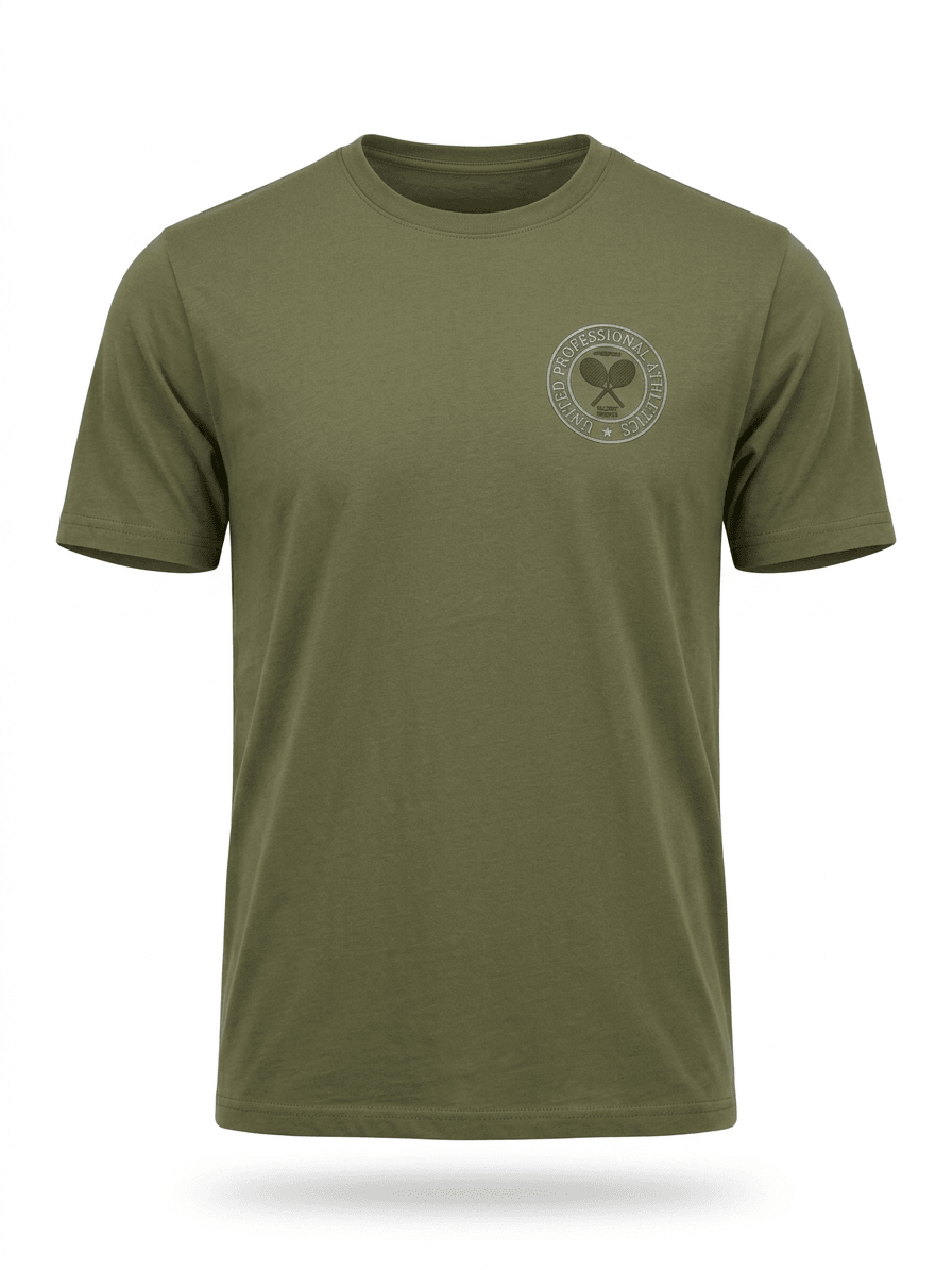 TENNIS CIRCLE LOGO SS TSHIRTS-DARK GREEN